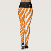 Damonti Sportswear Zebra Orange Leggings (Rückseite)