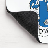 D'Amour Familienwappen Mousepad (Ecke)
