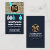 Damp Walls Water Seepage Zuhause Plumbing Service Visitenkarte (Vorne/Hinten)