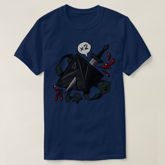 DampD Dice Rogue T-Shirt (Design vorne)