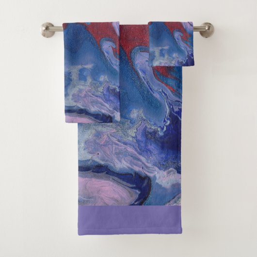 Dampf-Abstract-Tücher Badhandtuch Set (Insitu)