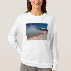 Dampf aufsteigend aus dem Champagne Pool in WAI-O- T-Shirt