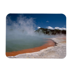 Dampf aufsteigend von Champagne Pool in WAI-O-TAPU Magnet