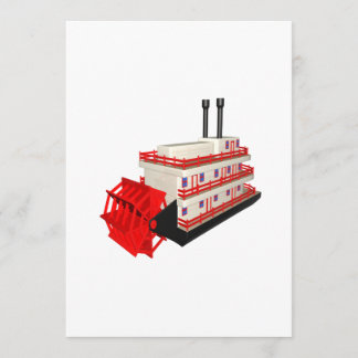 Dampf-Boot Einladung