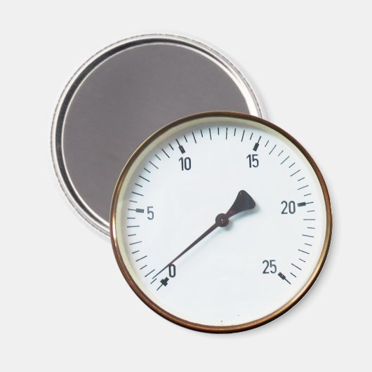 Dampf-Druckbildanzeige Magnet (Vorderseite/Rückseite)