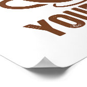 Dampf-Espresso-Cup-Illustration Poster (Ecke)