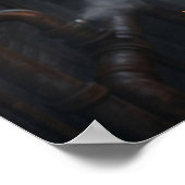 Dampf-Eulen-Laterne Poster (Ecke)