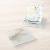 Dampf Glasuntersetzer (Schrägansicht)