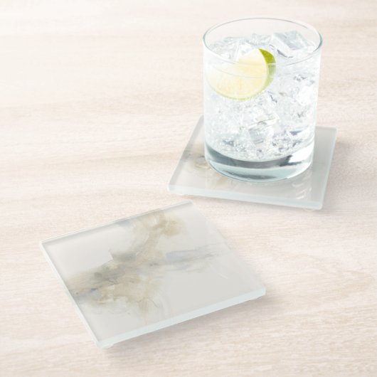 Dampf Glasuntersetzer (Schrägansicht)