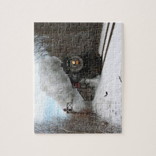 Dampf im Winter-Puzzlespiel Puzzle (Vertikal)