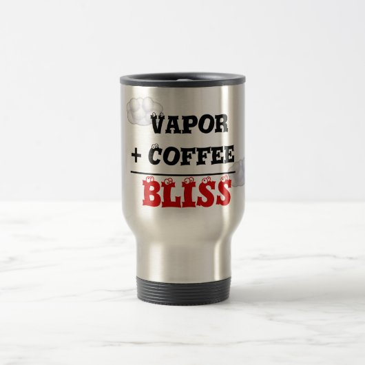 Dampf + Kaffee-= Bliss-Reise-Tasse Reisebecher (Mittel)
