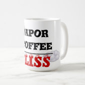 Dampf + Kaffee = Bliss-Tasse Kaffeetasse (VorderseiteRechts)