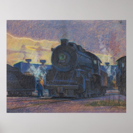 Dampf - Kulhanek Train Art (1952) Poster (Vorne)