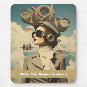 Dampf-Lady Verfolge deine Träume furchtlos Mousepad