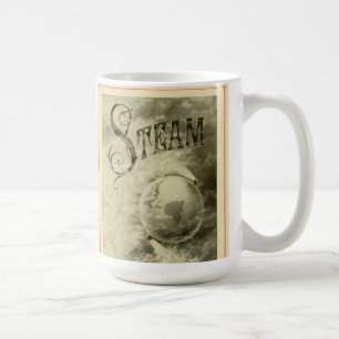 Dampf lässt die Welt 1904 laufen Kaffeetasse