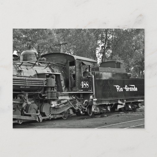 Dampf-Lokomotive Baldwin Cumbres und Toltec Postkarte (Vorderseite)