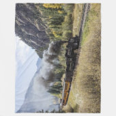 DAMPF-LOKOMOTIVE FLEECEDECKE (Vorderseite)