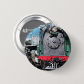 Dampf-Lokomotive, Goolwa, Südaustralien Button (Vorne & Hinten)