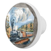 Dampf-LokomotivKeramik-Tür-Griff Keramikknauf (Rechts)