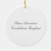 Dampf-Lokomotivverzierung Keramikornament (Hinten)