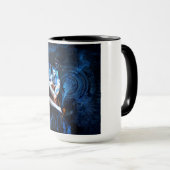 "Dampf-Mädchen u. Rohr " Tasse (VorderseiteRechts)