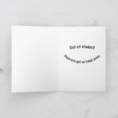 Dampf-Motor-Bohrkarte Karte (Innenseite)