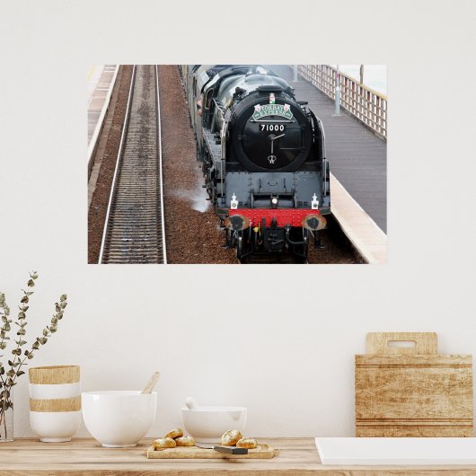 Dampf-Motor Der Herzog von Gloucester Poster (Küche)