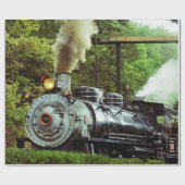 Dampf-Motor Geschenkpapier (Flach)