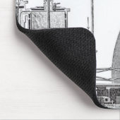 Dampf-Motor Mousepad (Ecke)