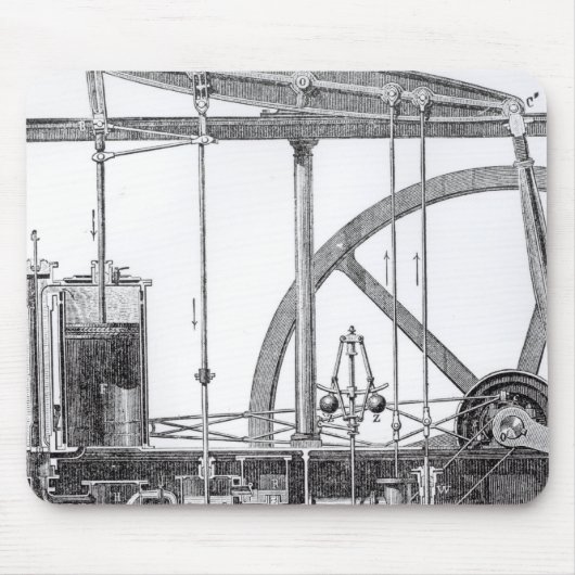 Dampf-Motor Mousepad (Vorne)