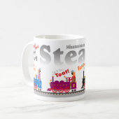 Dampf-Motor-Tasse Kaffeetasse (Vorderseite Links)