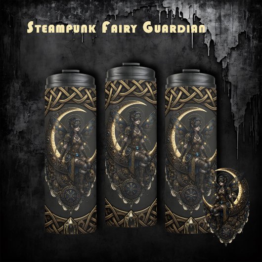 Dampf-Punk-Feengarde. Thermosbecher