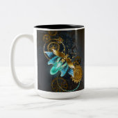 Dampf-Punk-Glühwürmchen Zweifarbige Tasse (Links)