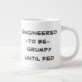 Dampf-Punk-Katze Grumpy Ramen Lustiger Riesencafet Jumbo-Tasse (Rechts)