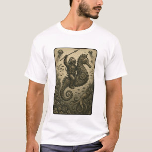 Dampf-Punk-Seepferdchen-Taucher T-Shirt