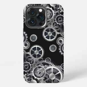 Dampf-Punk-Silberzahnräder iPhone 13 Pro Hülle