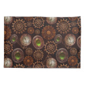 Dampf-Punkgang-modernes Retro abstraktes Muster Kissenbezug (Rückseite)