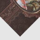 Dampf-Punkgang-modernes Retro abstraktes Muster Seidenpapier (Ausschnitt)