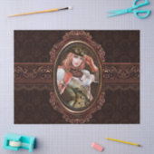 Dampf-Punkgang-modernes Retro abstraktes Muster Seidenpapier (Basteln)