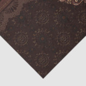 Dampf-Punkgang-modernes Retro abstraktes Muster Seidenpapier (Detail)