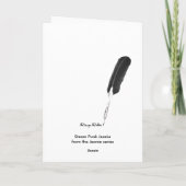 Dampf PunkJeanie Gruß-Karte Karte (Rückseite)