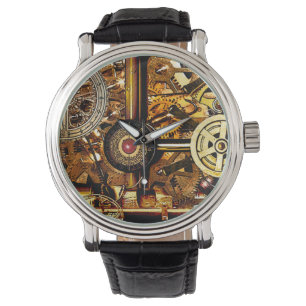 Dampf-Punkuhrwerk-Gänge Armbanduhr