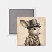 Dampf-Rabbit Magnet (Vorderseite/Rückseite)