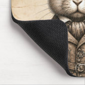 Dampf-Rabbit  Mousepad (Ecke)