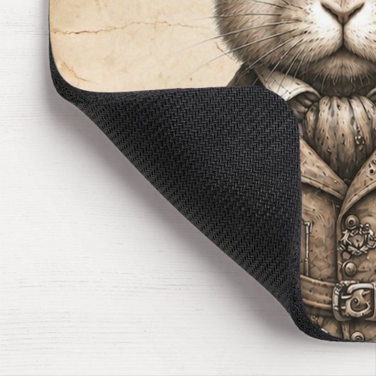 Dampf-Rabbit Mousepad (Ecke)