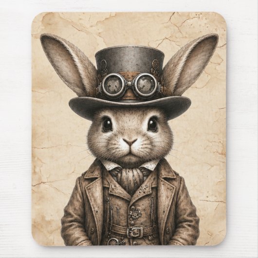 Dampf-Rabbit  Mousepad (Vorne)