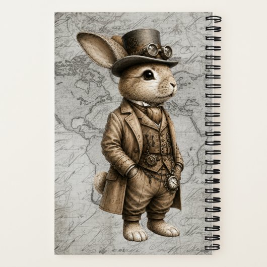 Dampf-Rabbit Notizblock (Rückseite)