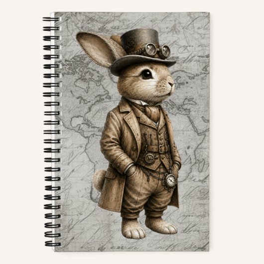 Dampf-Rabbit Notizblock (Vorderseite)