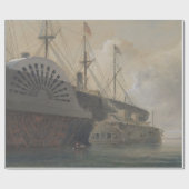 Dampf-Schiffs-Möbel Decoupage Papier Geschenkpapier (Flach)