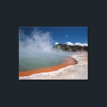 Dampf steigt aus Champagne Pool auf WAI-O-TAPU Leinwanddruck<br><div class="desc">COPYRIGHT Greg Probst / DanitaDelimont.com | AU02 GPR0014.jpg | Dampf steigt aus Champagner Pool in der WAI-O-TAPU Thermalzone auf der Nordinsel Neuseelands an</div>